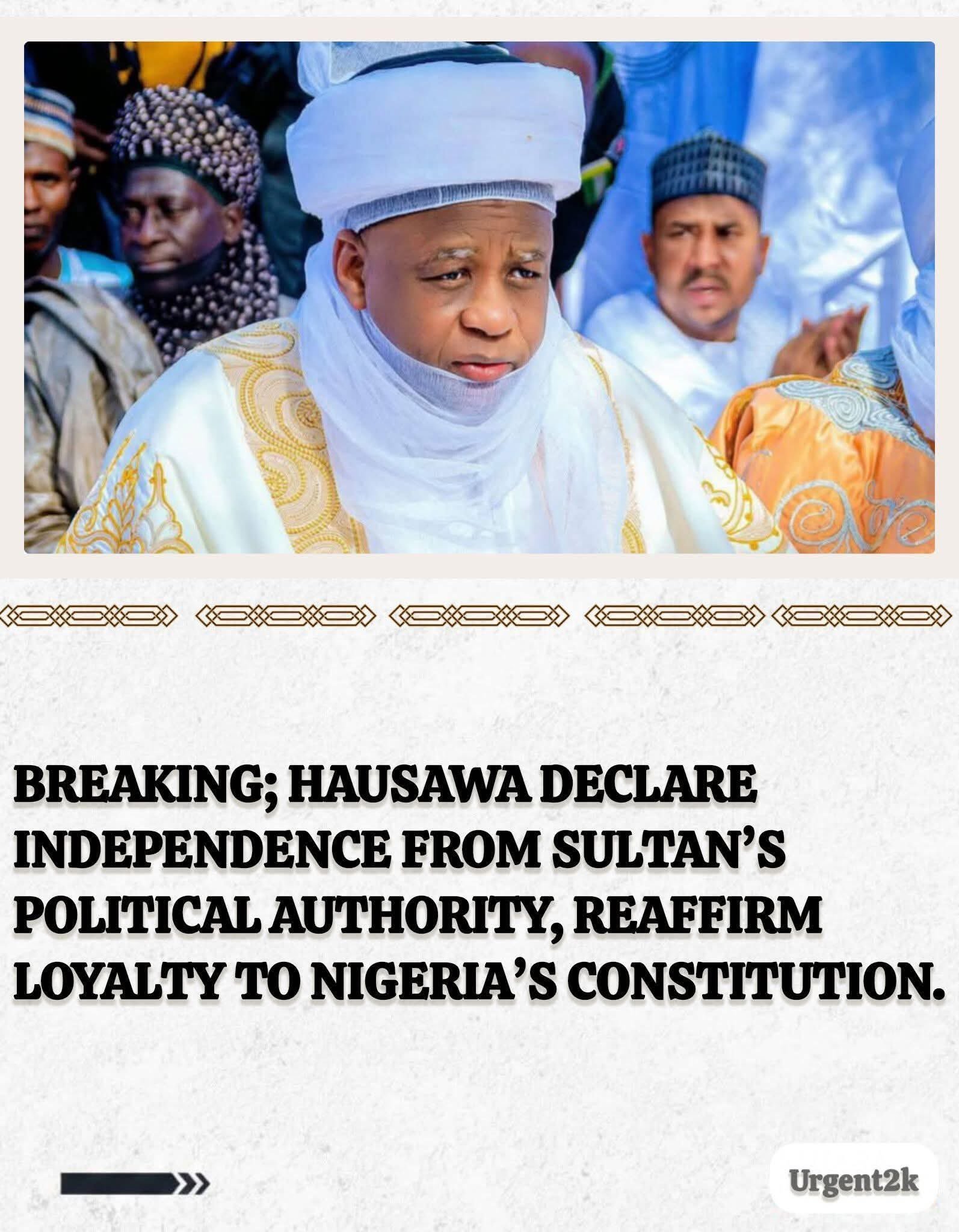 Hausa Group Declares Allegiance to&hellip;