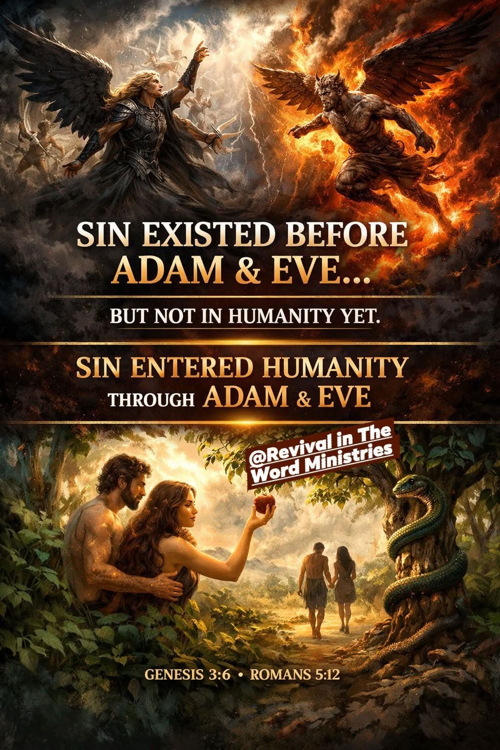 SIN EXISTED BEFORE ADAM &&hellip;