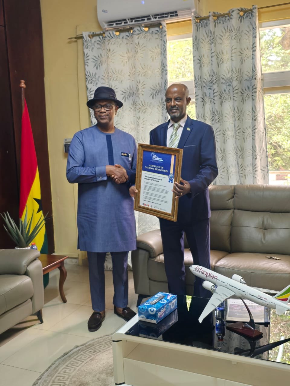 KRIF Foundation Presents Award to Ethiopia Ambassador