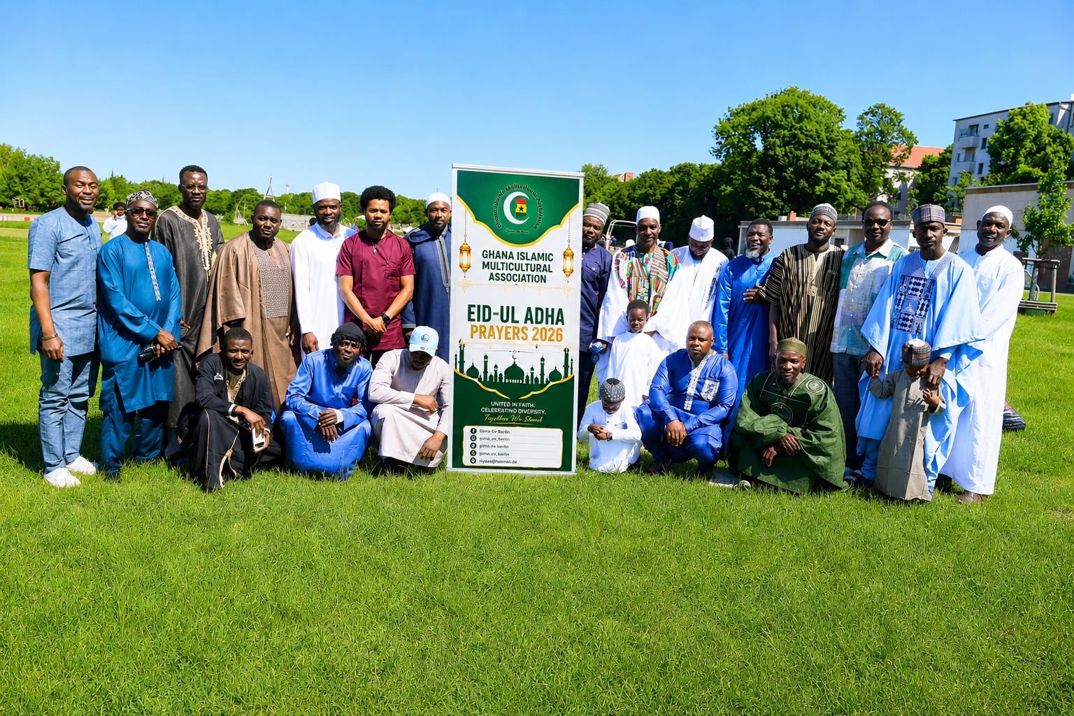 GIMA e.V. Berlin Marks Eid-ul-Adha Prayers at Tempelhofer Feld