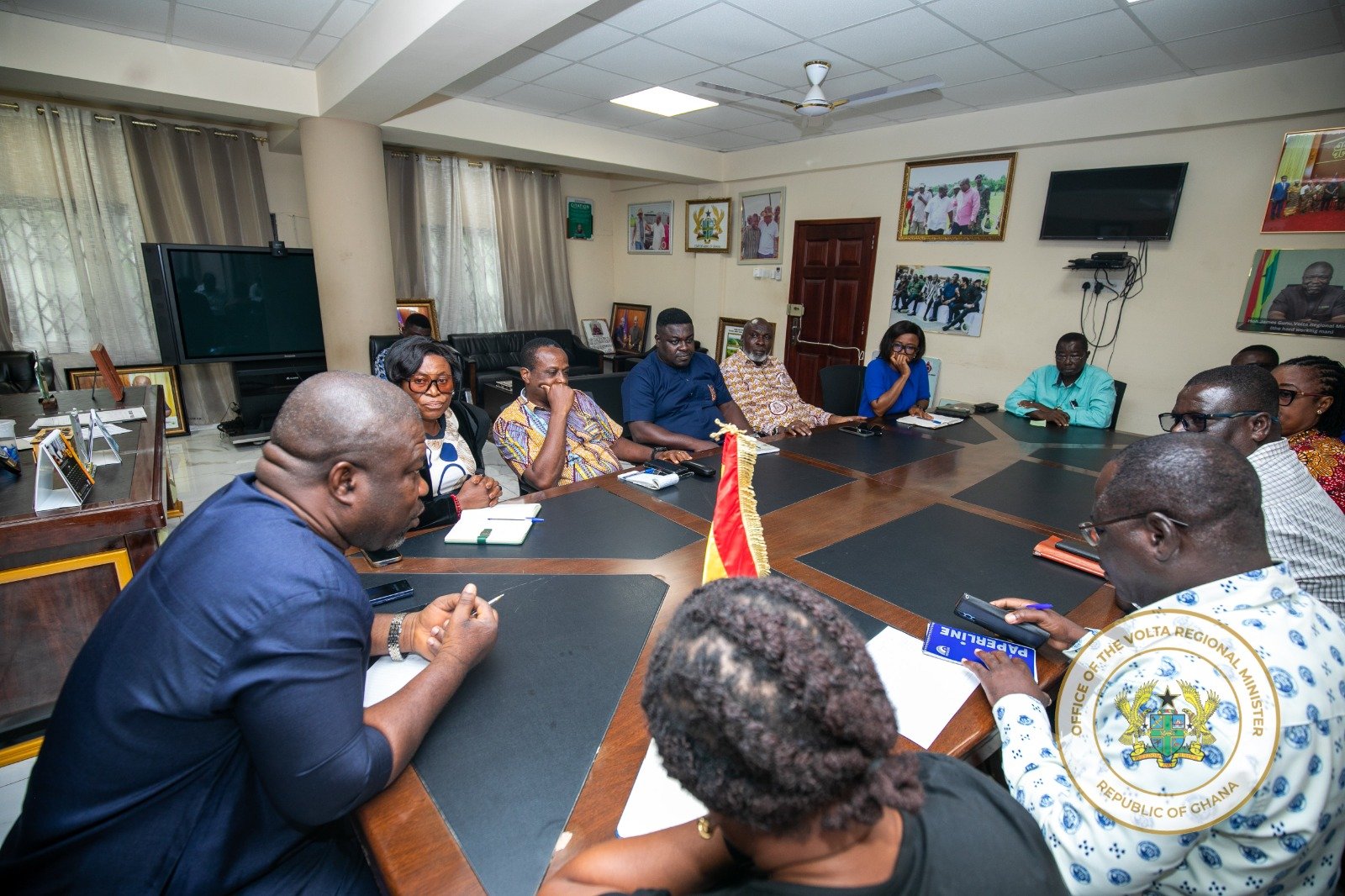 Volta Regional Minister Mediates ECG-Sogakope Dialogue on Power Supply and Billing