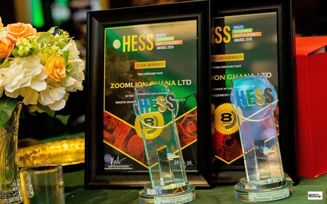Zoomlion Ghana Wins Two Major Awards at HESS Awards 2026 for Waste Management Excellence