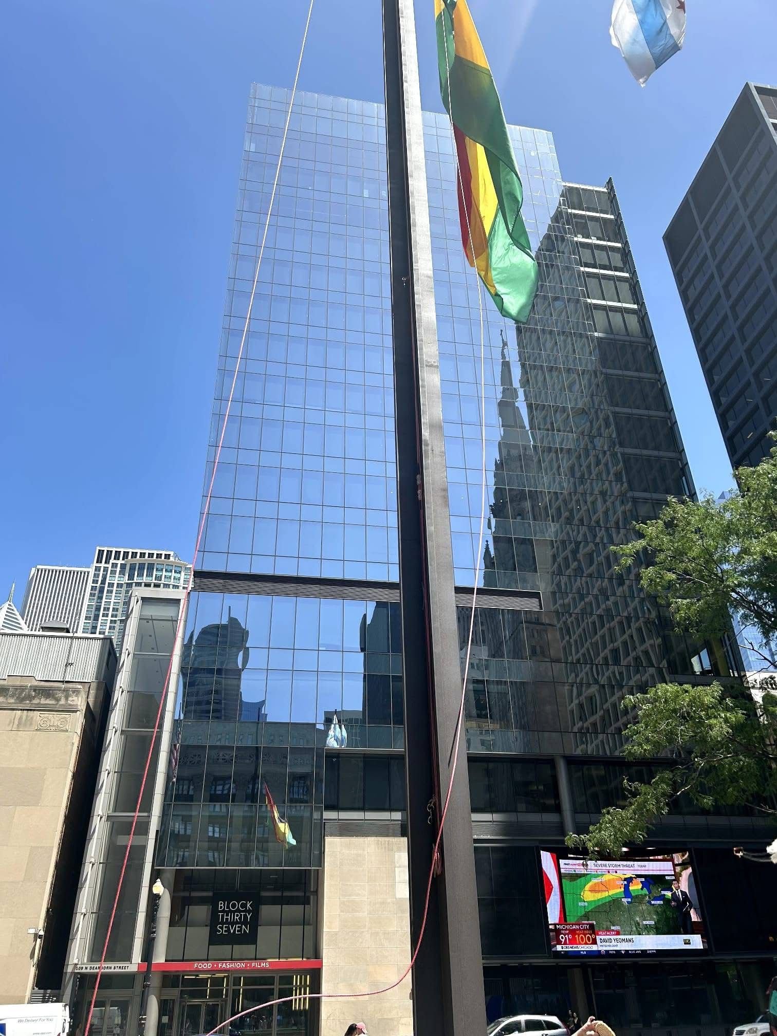 A historic ascent: Ghana’s flag rises over Chicago