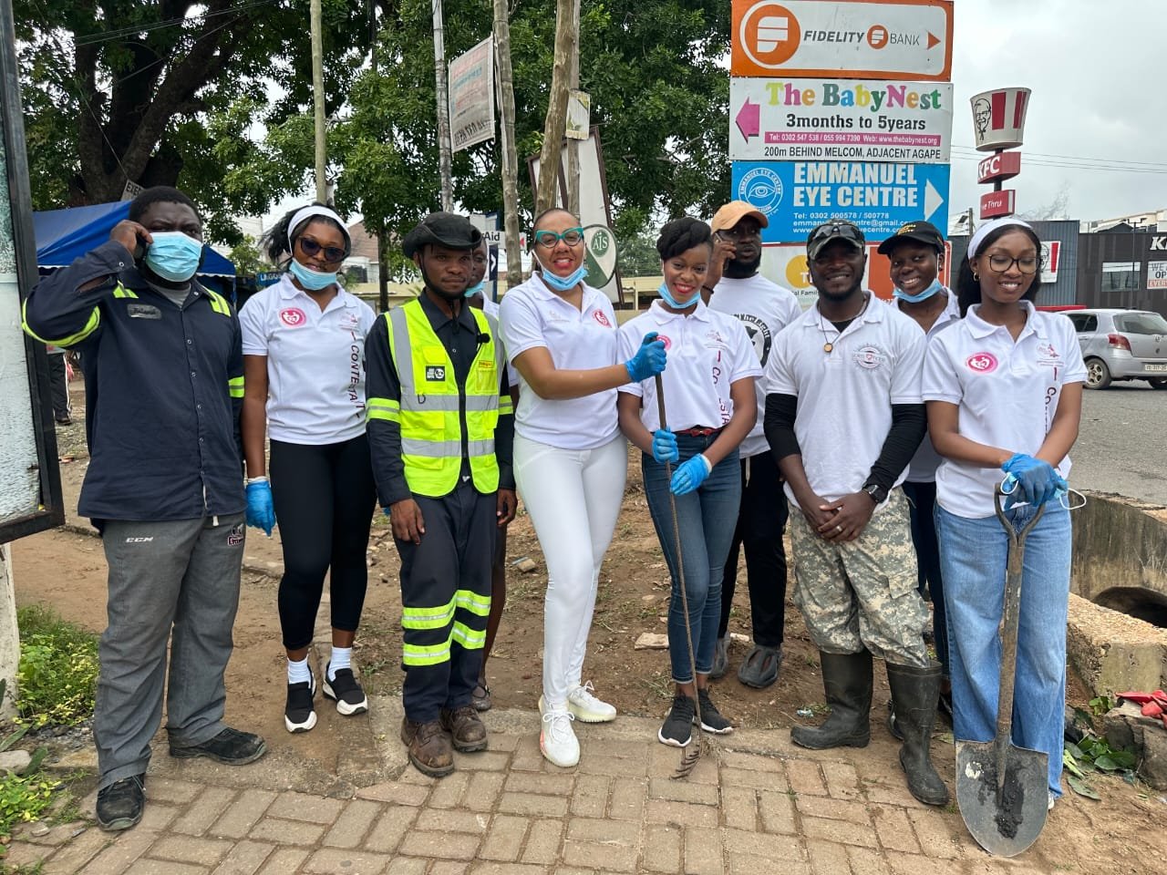 Miss Ghana 2026 Contestants Join Bus Stop Boys and BOST Energies to Support National Clean-Up Exercise