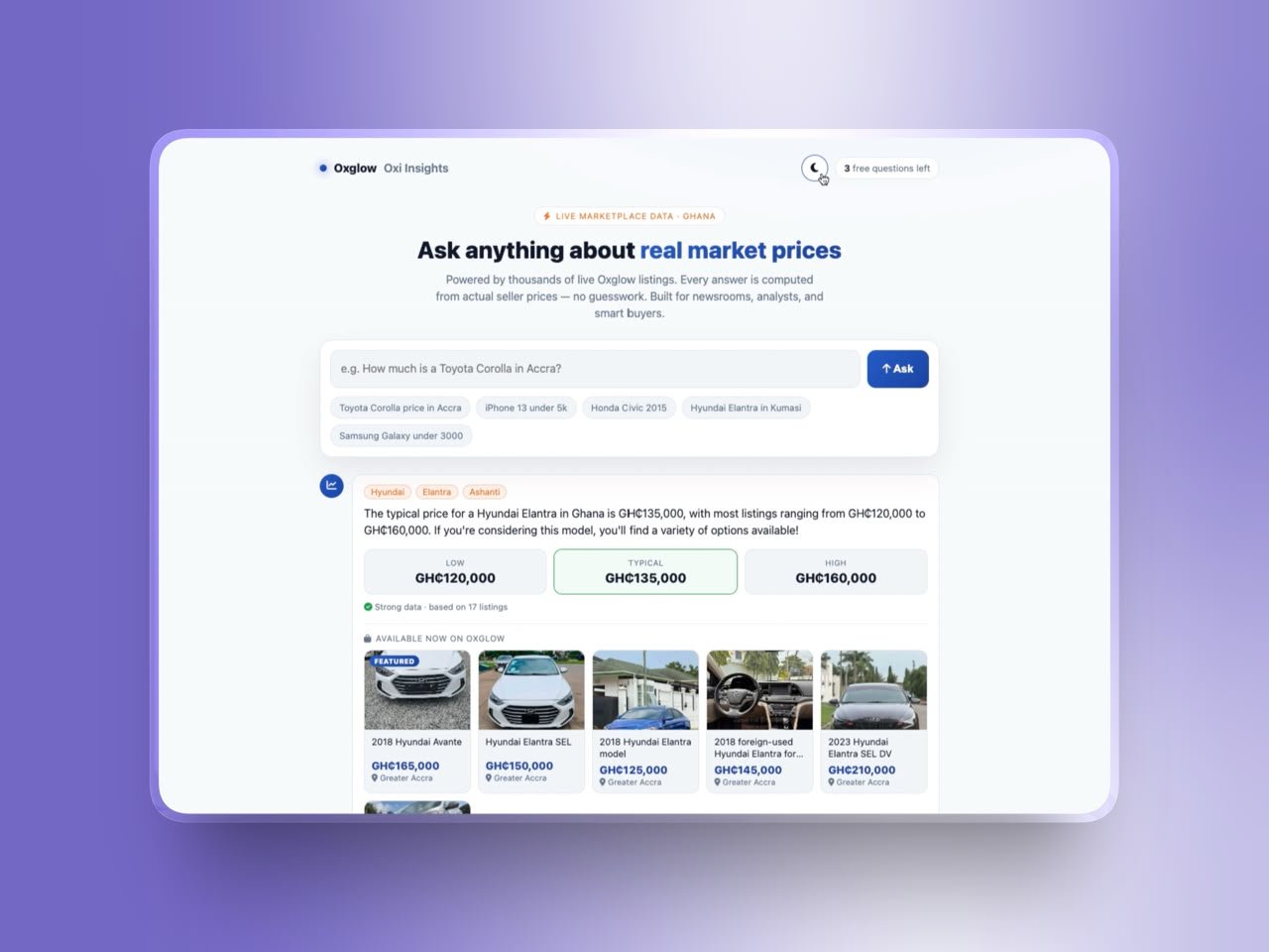 Oxglow Launches Oxi — Ghana’s First AI That Tells You What Anything Costs Before You Buy or Sell