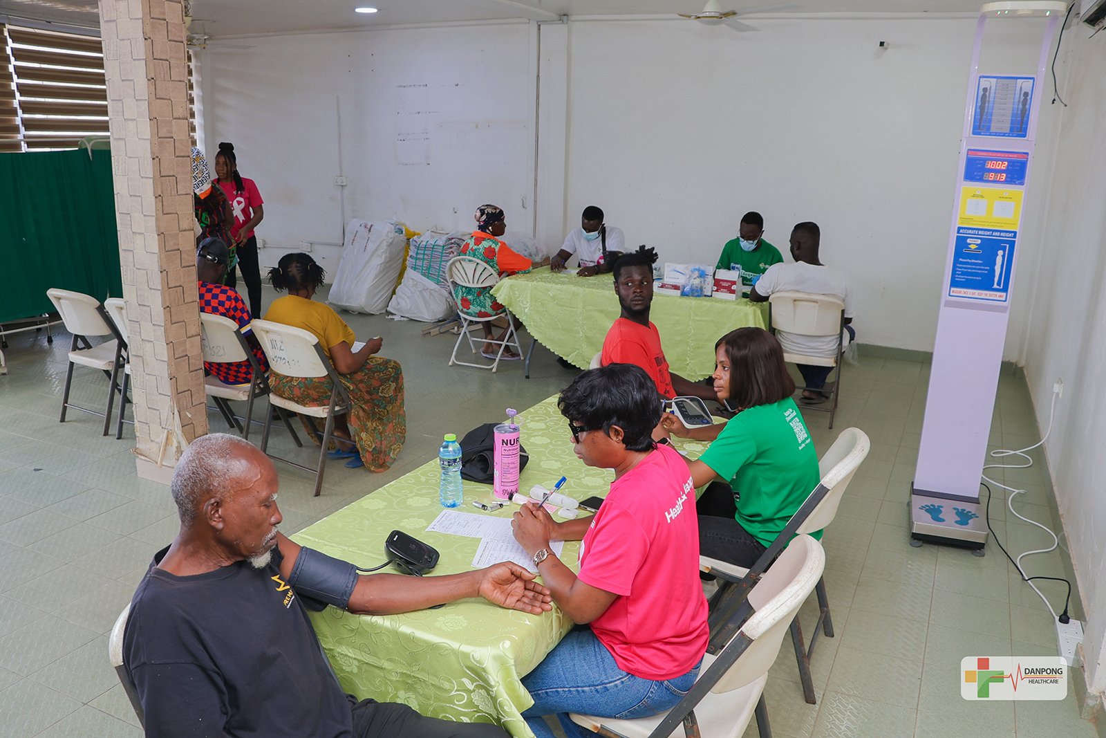 Danpong Healthcare Gives Back: Free Health Screening Draws Large Crowd in Nungua