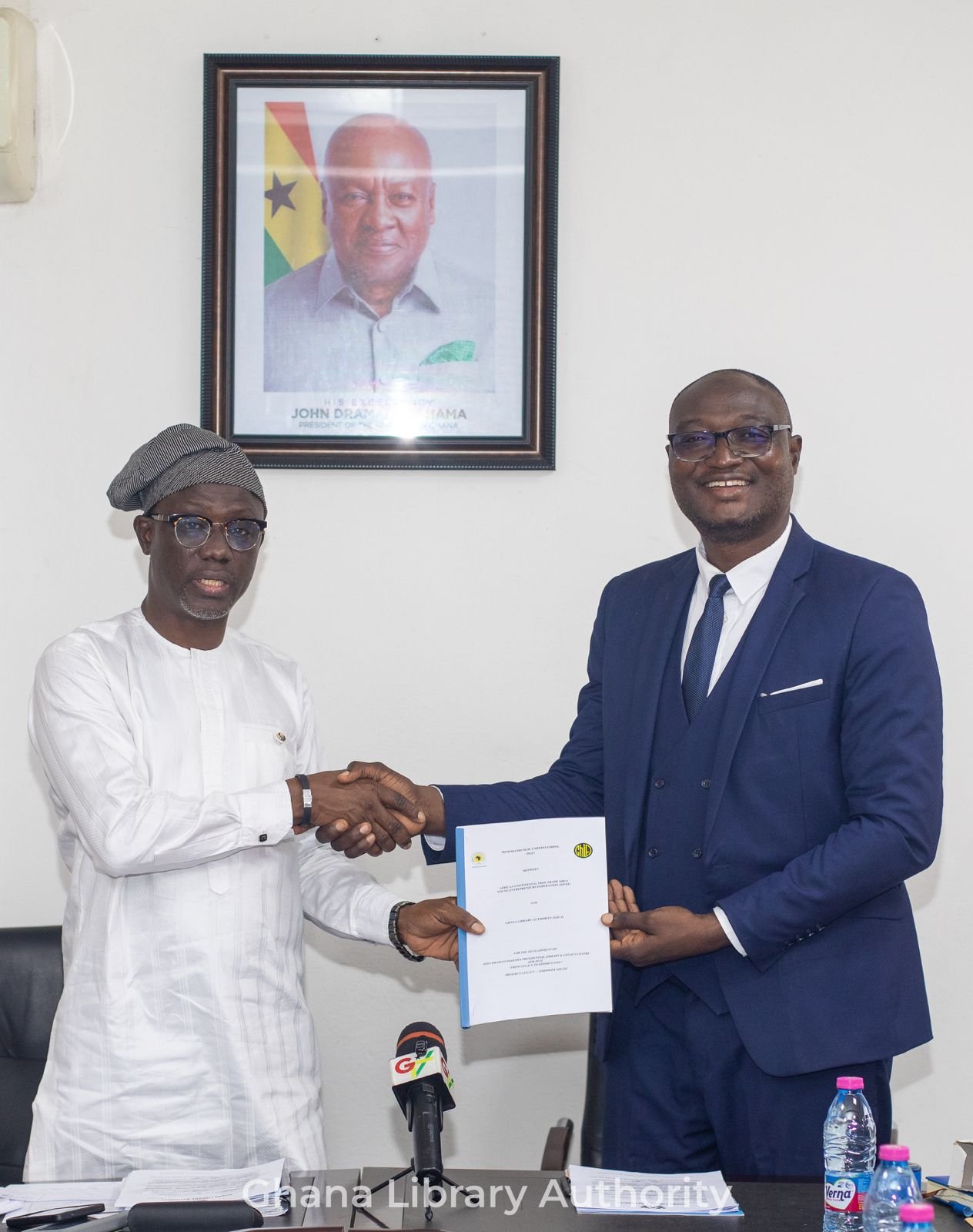 Ghana Library Authority, AfYEF Sign MoU to Develop JDM-PLLC