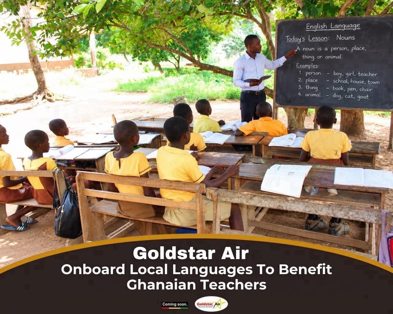Goldstar Air Onboard Local Languages To Benefit Ghanaian Teachers